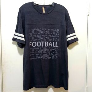 MEN'S XL Dallas Cowboys Gray & White T-Shirt